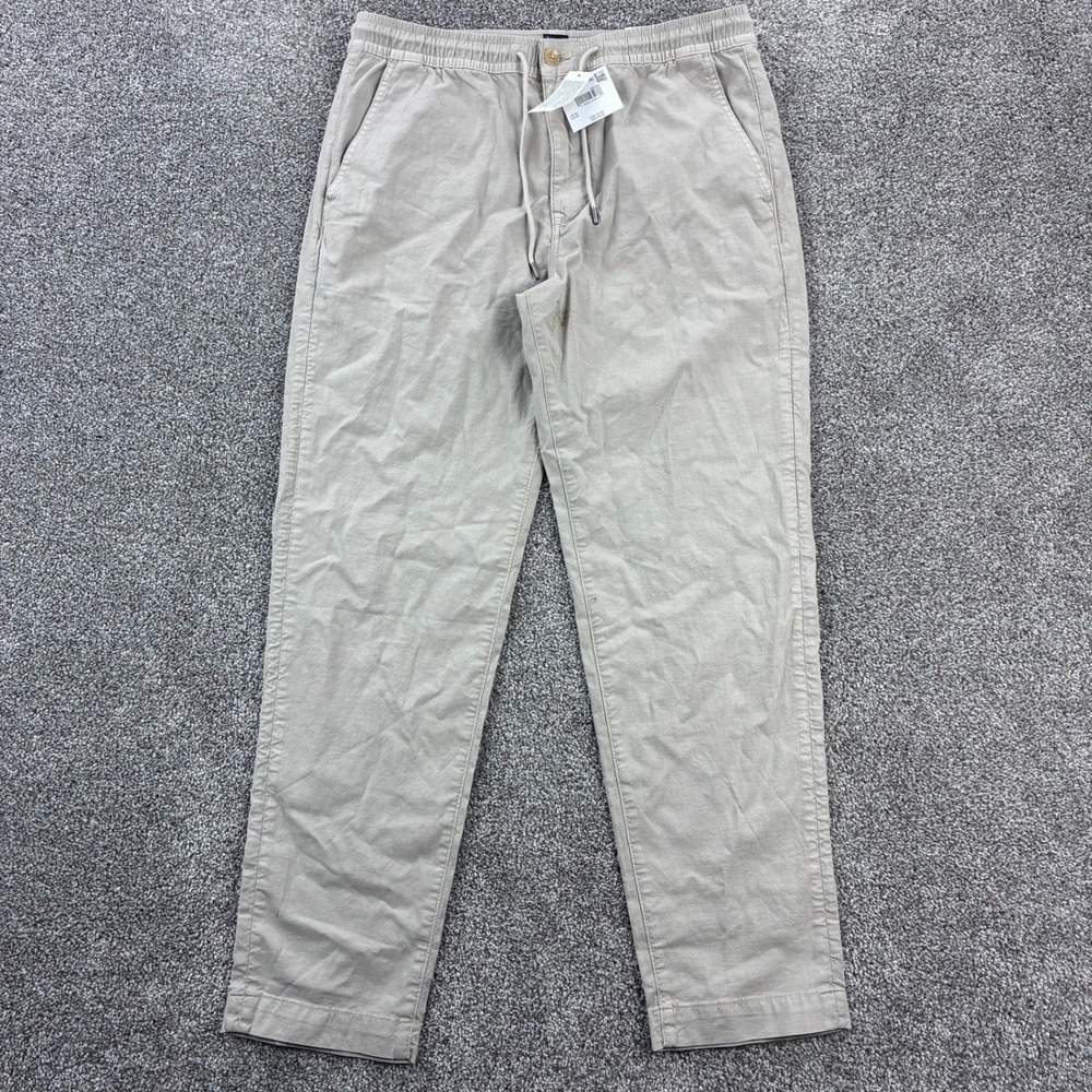 NWT American‎ Eagle Flex Pull On Pants Mens Medium Beige Khaki Casual Drawstring